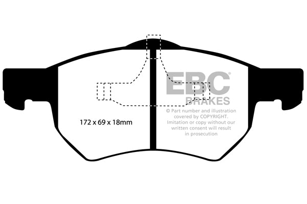 EBC Greenstuff Front Brake Pads - DP61427