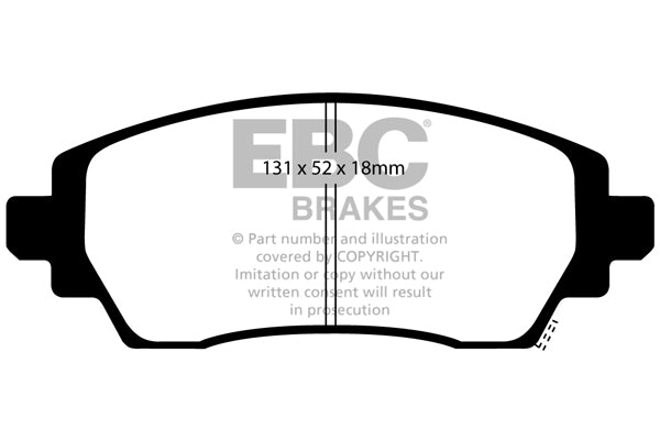 EBC Greenstuff Front Brake Pads - DP21431