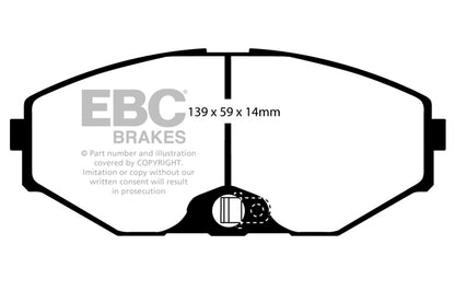 EBC Yellowstuff Front Brake Pads - DP41471R