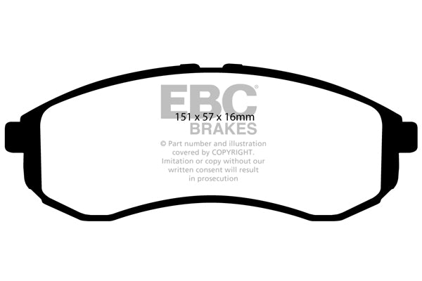 EBC Yellowstuff Front Brake Pads - DP41481R