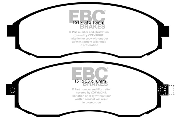 EBC Greenstuff Front Brake Pads - DP61489