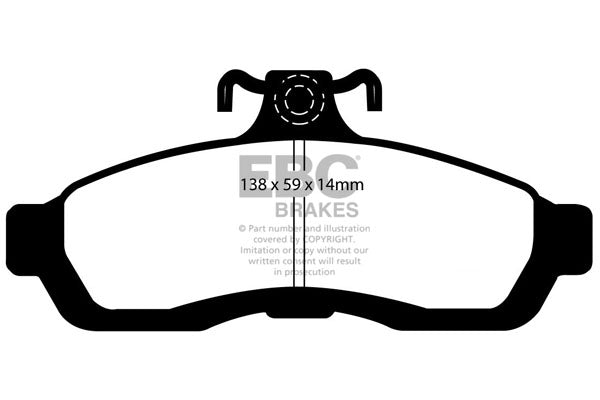 EBC Greenstuff Front Brake Pads - DP21502