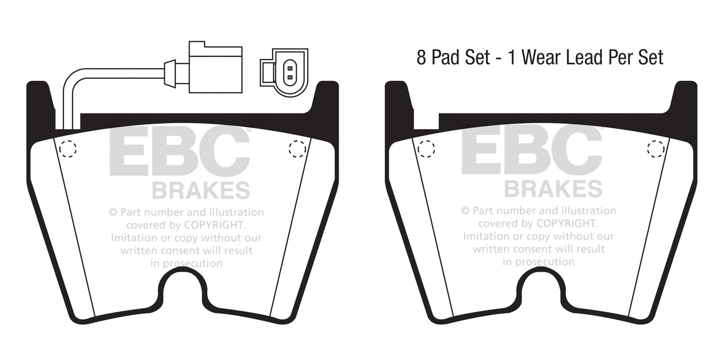 EBC Yellowstuff Front Brake Pads - DP41513/3R