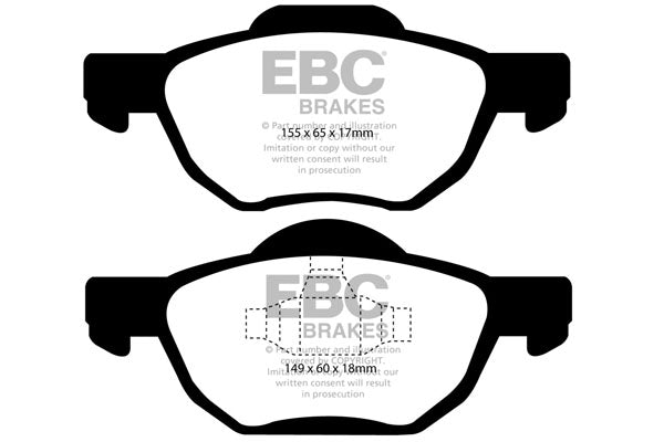 EBC Yellowstuff Front Brake Pads - DP41525R