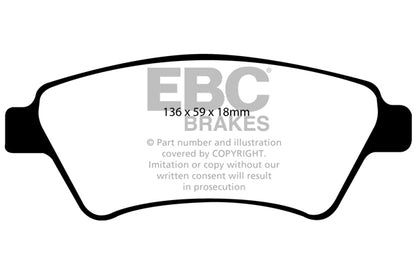 EBC Ultimax Front Brake Pads - DP1569