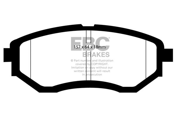EBC Yellowstuff Front Brake Pads - DP41583R