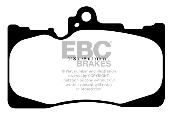 EBC Yellowstuff Front Brake Pads - DP41589R
