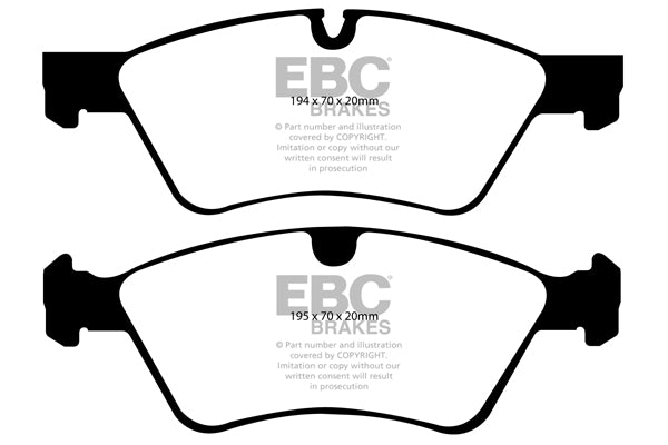 EBC Yellowstuff Front Brake Pads - DP41592R