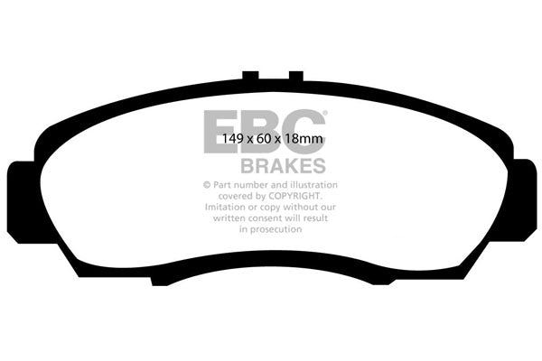 EBC Yellowstuff Front Brake Pads - DP41610R