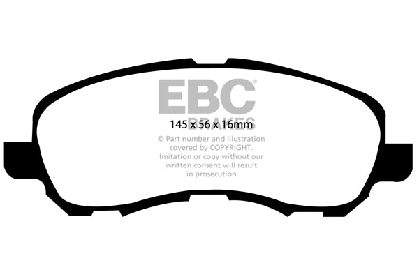 EBC Yellowstuff Front Brake Pads - DP41614R