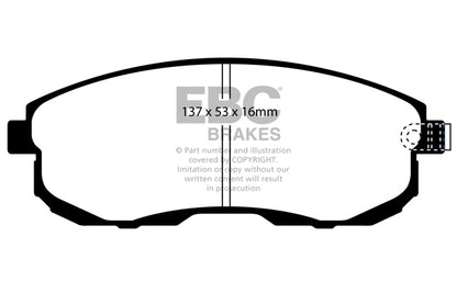 EBC Yellowstuff Front Brake Pads - DP41636R