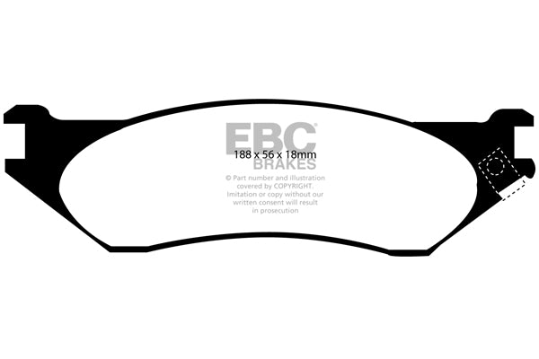 EBC Yellowstuff Front Brake Pads - DP41638R