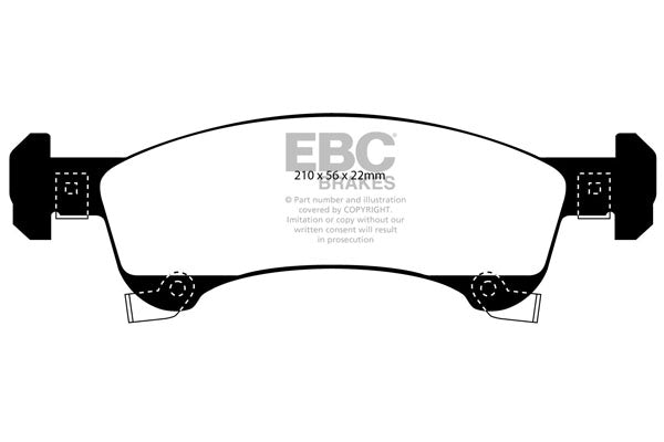 EBC Yellowstuff Front Brake Pads - DP41651R