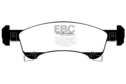 EBC Yellowstuff Front Brake Pads - DP41651R