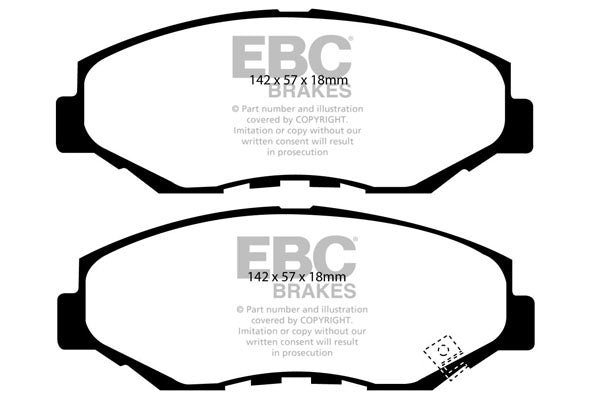EBC Yellowstuff Front Brake Pads - DP41655R