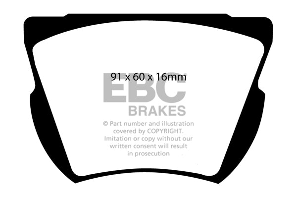 EBC Yellowstuff Front Brake Pads - DP4165R