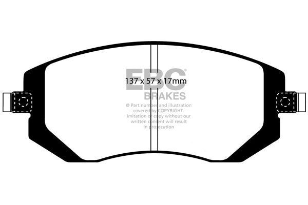 EBC Yellowstuff Front Brake Pads - DP41661R