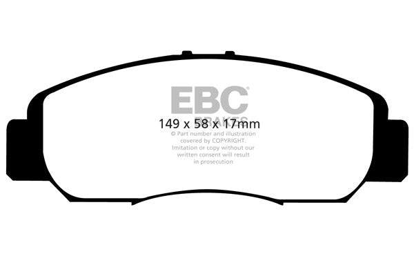 EBC Yellowstuff Front Brake Pads - DP41669R