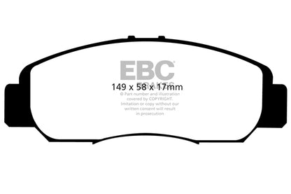 EBC Yellowstuff Front Brake Pads - DP41669R