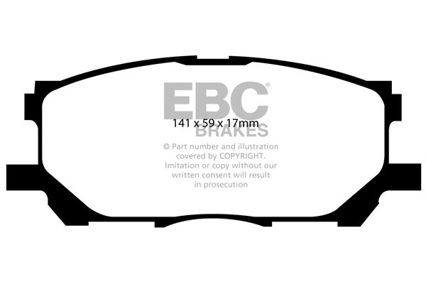 EBC Yellowstuff Front Brake Pads - DP41681R
