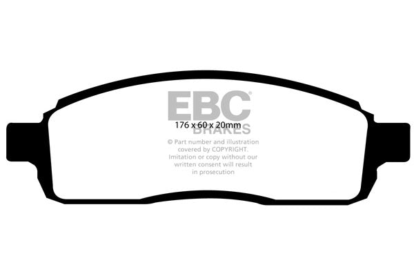 EBC Ultimax Front Brake Pads - DP1696/2
