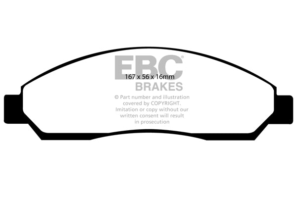 EBC Yellowstuff Front Brake Pads - DP41705R
