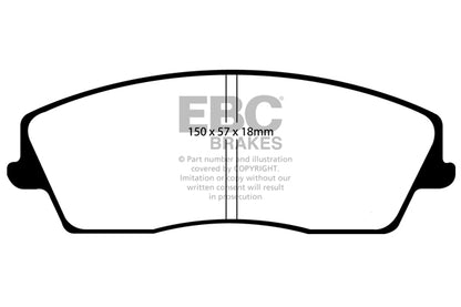 EBC Yellowstuff Front Brake Pads - DP41723R