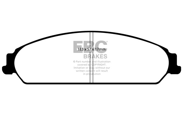 EBC Yellowstuff Front Brake Pads - DP41724R