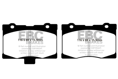 EBC Yellowstuff Front Brake Pads - DP41735R
