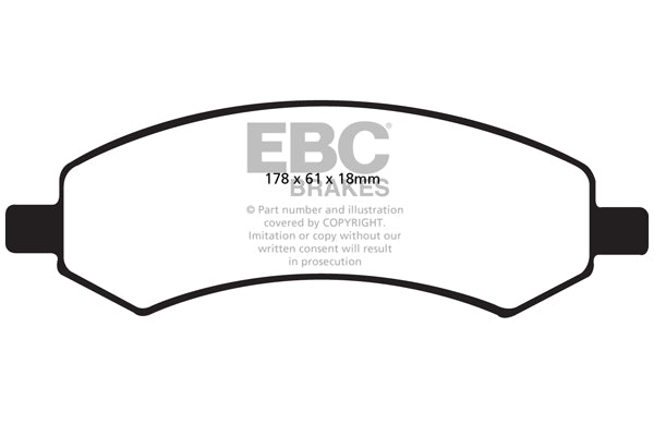 EBC Yellowstuff Front Brake Pads - DP41738R
