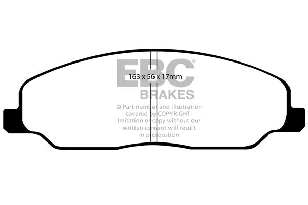 EBC Yellowstuff Front Brake Pads - DP41740R