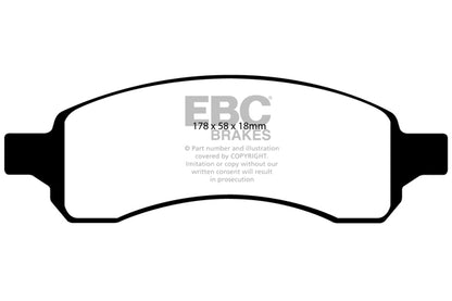 EBC Yellowstuff Front Brake Pads - DP41761R