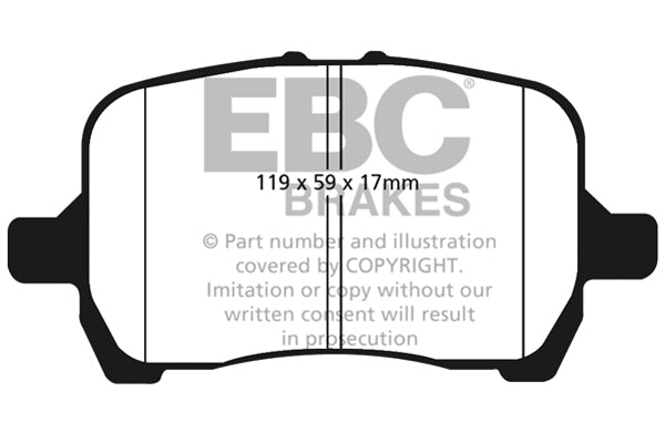 EBC Yellowstuff Front Brake Pads - DP41763R