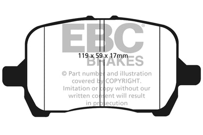 EBC Yellowstuff Front Brake Pads - DP41763R