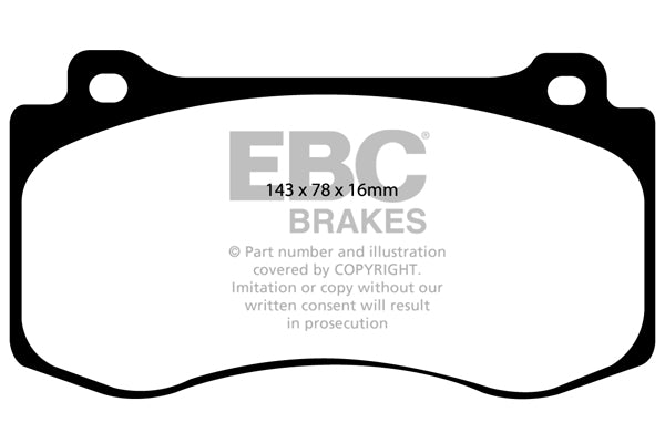 EBC Yellowstuff Front Brake Pads - DP41764R