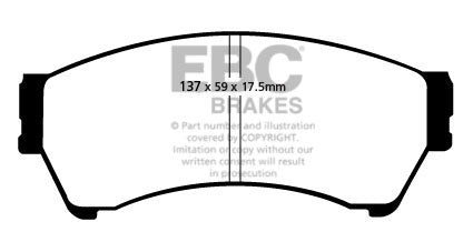 EBC Yellowstuff Front Brake Pads - DP41765/2R