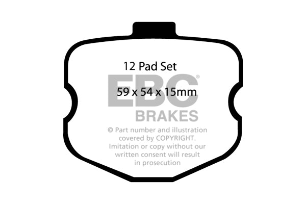 EBC Yellowstuff Front Brake Pads - DP41771R