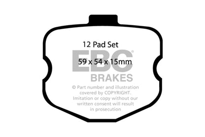 EBC Yellowstuff Front Brake Pads - DP41771R
