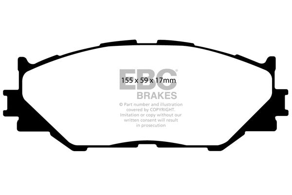 EBC Yellowstuff Front Brake Pads - DP41772R