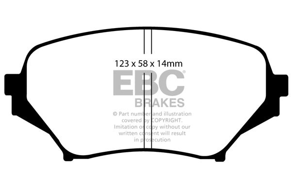 EBC Yellowstuff Front Brake Pads - DP41774R