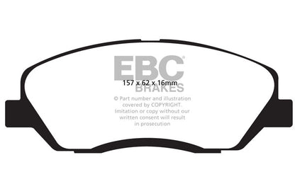 EBC Yellowstuff Front Brake Pads - DP41783R