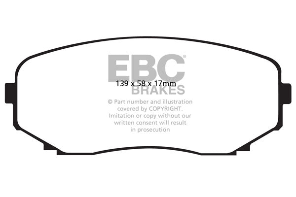 EBC Yellowstuff Front Brake Pads - DP41794R