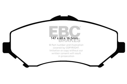 EBC Yellowstuff Front Brake Pads - DP41798R