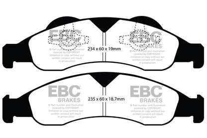 EBC Yellowstuff Front Brake Pads - DP41803R