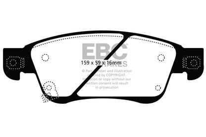 EBC Yellowstuff Front Brake Pads - DP41807R