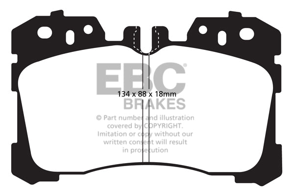 EBC Yellowstuff Front Brake Pads - DP41811R