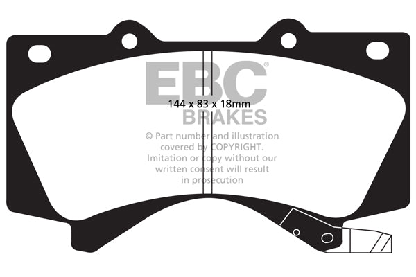 EBC Yellowstuff Front Brake Pads - DP41815R