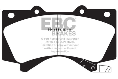 EBC Yellowstuff Front Brake Pads - DP41815R