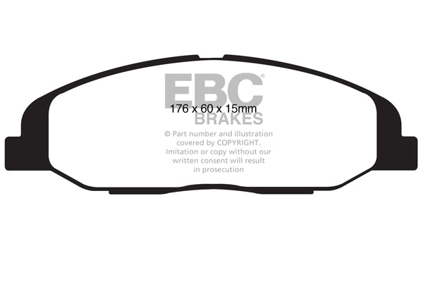 EBC Yellowstuff Front Brake Pads - DP41827R
