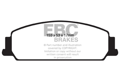 EBC Yellowstuff Front Brake Pads - DP41833R